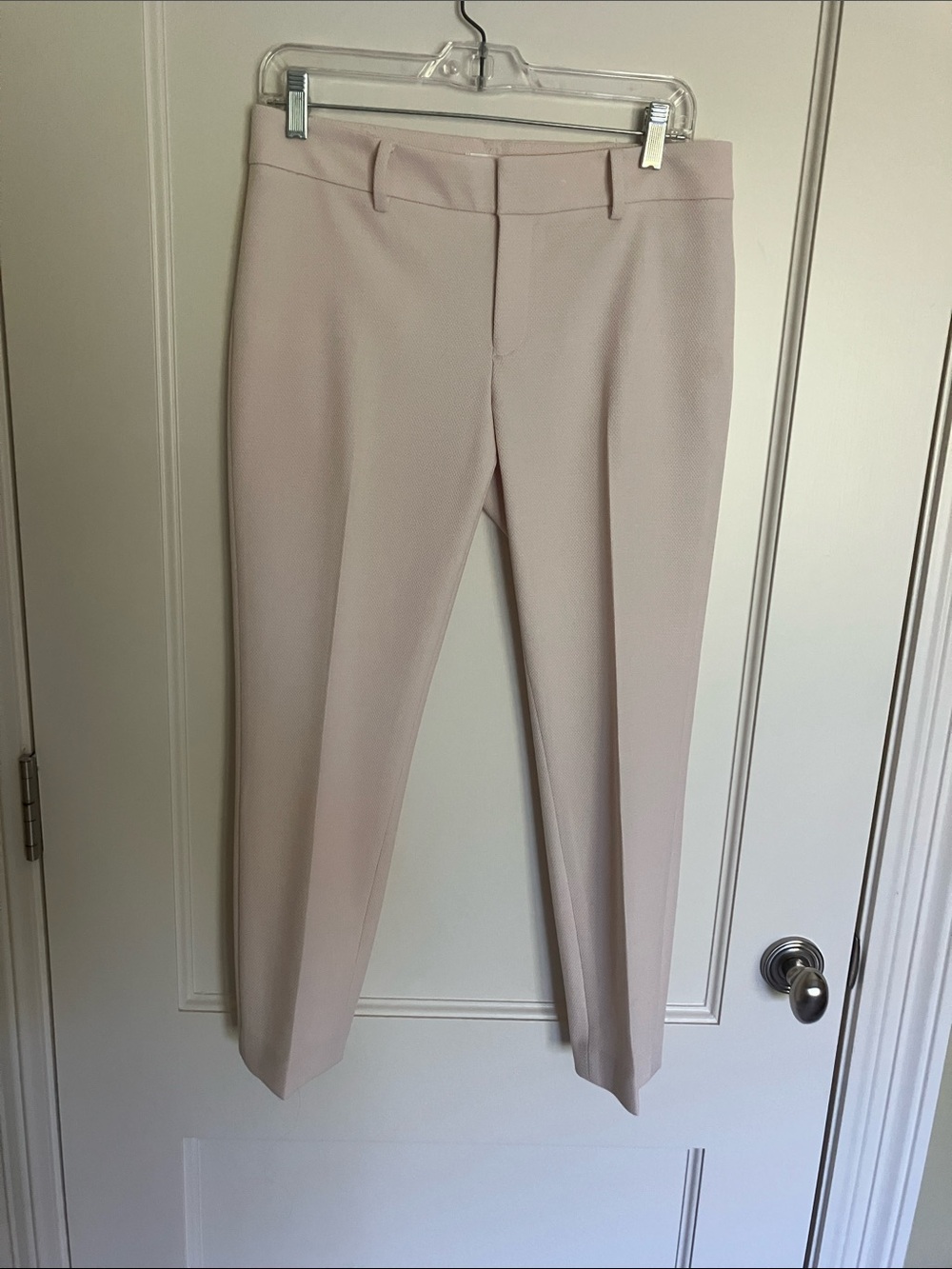 Club Monaco Tailored Ankle Trousers in Soft Blush